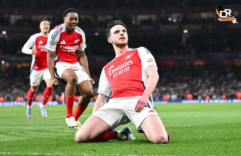 Rice starred in Sports Direct’s Christmas advertising campaign,